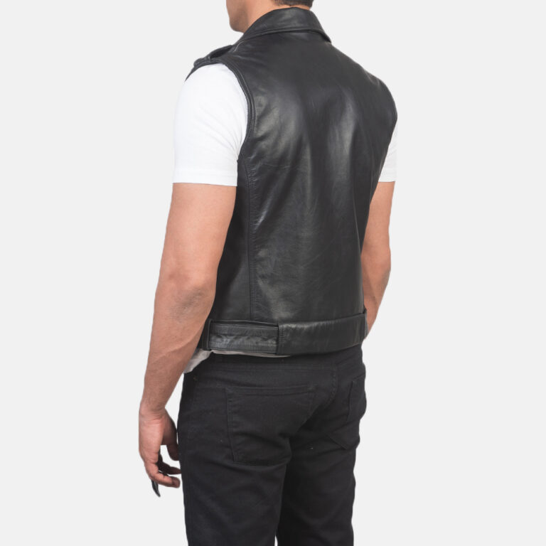 Mens Sullivan Black Leather Biker Vest_3778-8-1614240379726